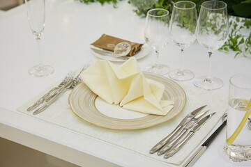 wedding table setting