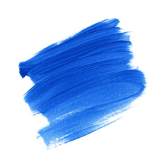 Blue brush paint stroke isolated background . Perfect design for logo, headline, logo and banner. Abstract creative design.