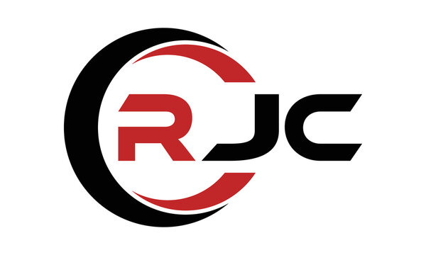 RJC three letter swoosh logo design vector template | monogram logo | abstract logo | wordmark logo | letter mark logo | business logo | brand logo | flat logo | minimalist logo | text | word | symbol
