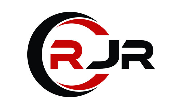 RJR three letter swoosh logo design vector template | monogram logo | abstract logo | wordmark logo | letter mark logo | business logo | brand logo | flat logo | minimalist logo | text | word | symbol