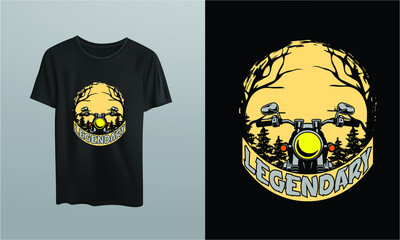 Classic Bike T Shirt Design