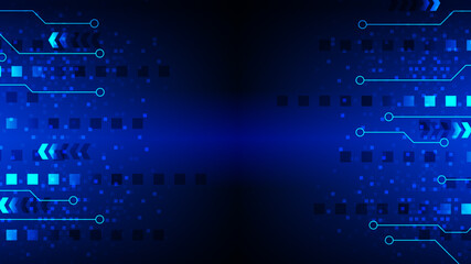 technology background with hi-tech digital data