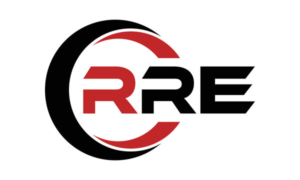 RRE three letter swoosh logo design vector template | monogram logo | abstract logo | wordmark logo | letter mark logo | business logo | brand logo | flat logo | minimalist logo | text | word | symbol