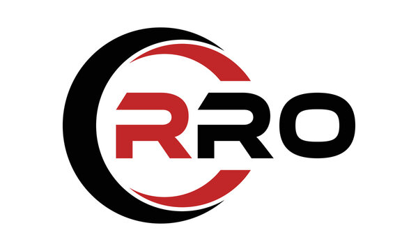 RRO three letter swoosh logo design vector template | monogram logo | abstract logo | wordmark logo | letter mark logo | business logo | brand logo | flat logo | minimalist logo | text | word | symbol