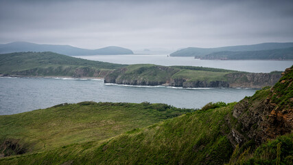 Cape Tobizin on the Russian island in Vladivostok