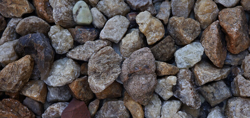 background of semi-precious stones and pebbles