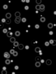 Night, white bubbles, background with bubbles