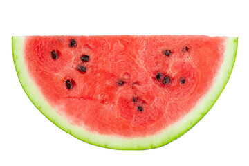 A half of fresh watermelon isolated on white background.