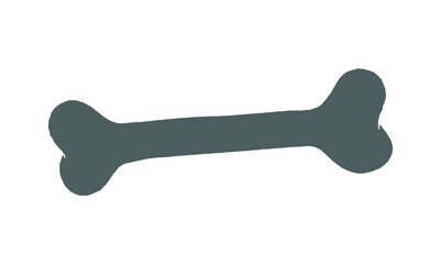 the bone icon. vector simple illustration