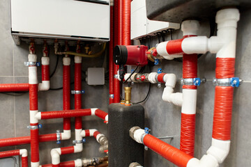 pipes and valves of the house