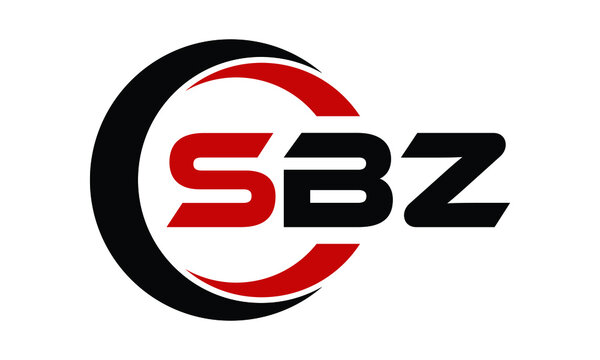 SBZ three letter swoosh logo design vector template | monogram logo | abstract logo | wordmark logo | letter mark logo | business logo | brand logo | flat logo | minimalist logo | text | word | symbol
