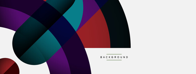 Trendy shapes, color minimal design composition, lines and shadows for wallpaper banner background or landing page