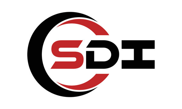 SDI three letter swoosh logo design vector template | monogram logo | abstract logo | wordmark logo | letter mark logo | business logo | brand logo | flat logo | minimalist logo | text | word | symbol