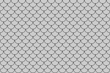 Gray fish scales or mermaid scales pattern background. © Thaimage