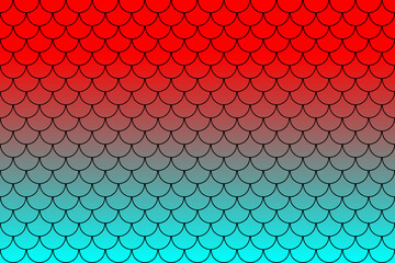 Colorful fish scales or mermaid scales pattern background. © Thaimage