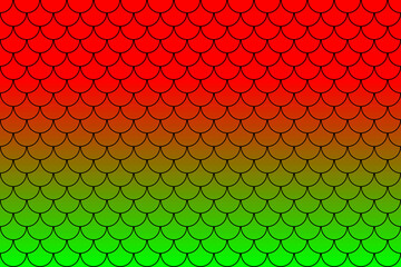 Colorful fish scales or mermaid scales pattern background. © Thaimage