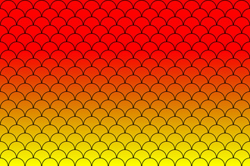 Colorful fish scales or mermaid scales pattern background. © Thaimage