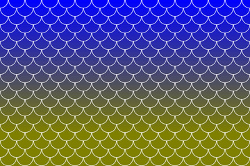 Colorful fish scales or mermaid scales pattern background. © Thaimage