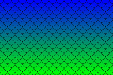 Colorful fish scales or mermaid scales pattern background. © Thaimage