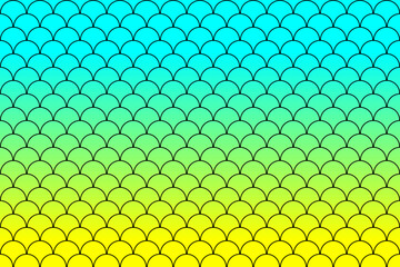 Colorful fish scales or mermaid scales pattern background. © Thaimage