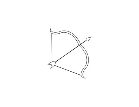 recommend clip art: Archery, bow, arrow icon. Vector illustration.