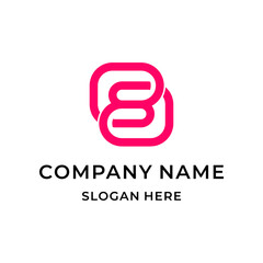 monogram letter SB logo design