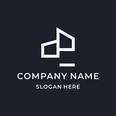 simple home building logo design