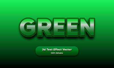 3d text effect vector