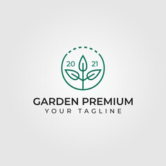 Garden Premium Logo Vector Illustration. Suitable for your company