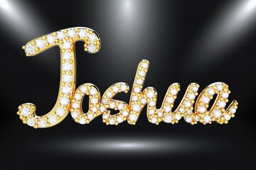 Jewelry Gold Necklace Design, 3D Rendering
