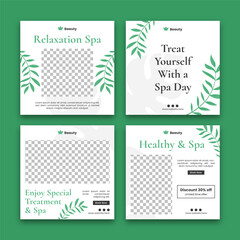 Beauty and Spa Social Media Post Template