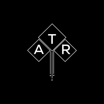 ATR letter logo design with white background in illustrator, ATR vector logo modern alphabet font overlap style.
