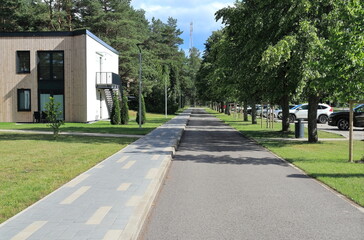 Obraz premium a row of houses