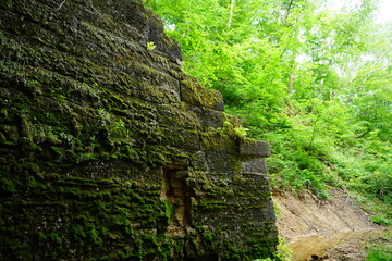 Old train tunnel on Elroy to Sparta Wisconsin nature bike trail.