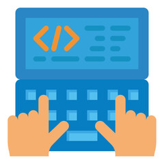 coding flat icon