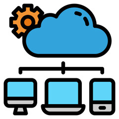 cloud line icon