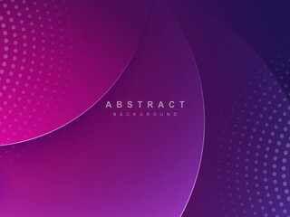 gradient abstract background with realistic paper-cut waves and modern dots