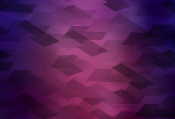 Obraz premium Dark Purple vector layout with lines, rectangles.