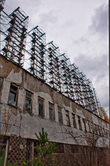 Fototapeta premium Soviet Duga Radar Station, Ukraine