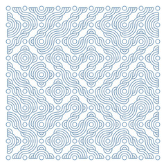 Color truchet tiling connections illustration