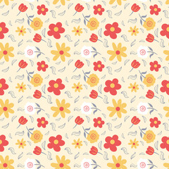 abstract floral pattern vector illustration 