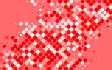 Light Red vector Beautiful colored illustration with blurred circles in nature style.