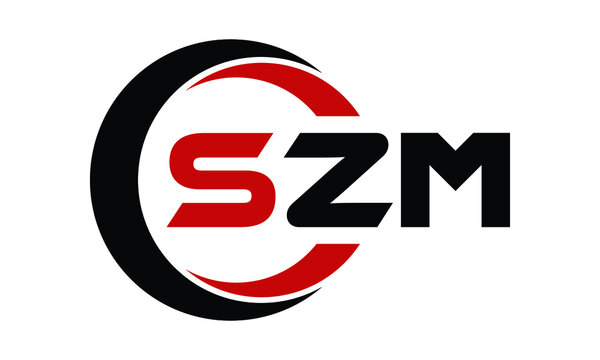 SZM three letter swoosh logo design vector template | monogram logo | abstract logo | wordmark logo | letter mark logo | business logo | brand logo | flat logo | minimalist logo | text | word | symbol