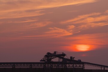 Obraz premium 石狩湾新港の夕暮れ6 