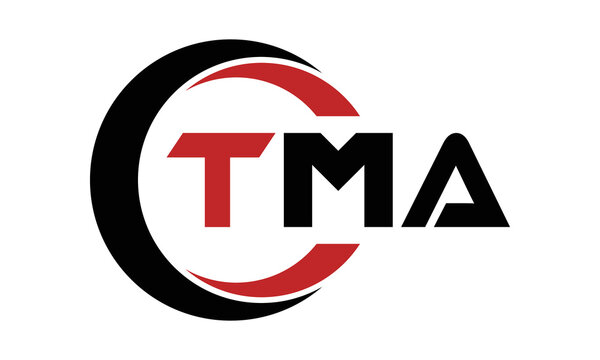 TMA three letter swoosh logo design vector template | monogram logo | abstract logo | wordmark logo | letter mark logo | business logo | brand logo | flat logo | minimalist logo | text | word | symbol