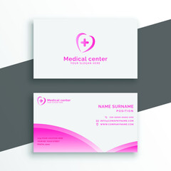 Medical professional business card design template