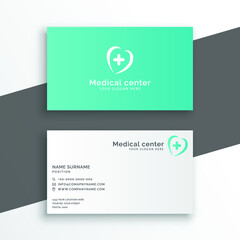 Medical professional business card design template