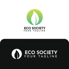 Eco Society Logo Vector Illustration