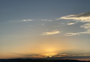 Twilight over the sea