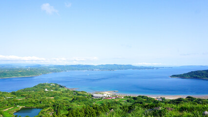 長崎県平戸市の川内峠からの景色